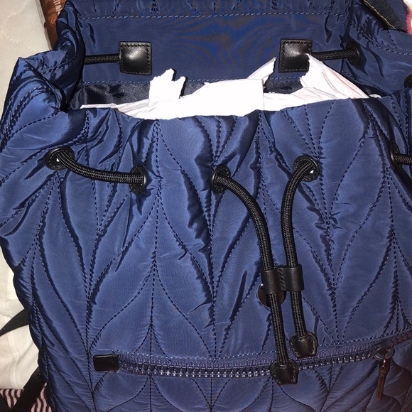 NWT Kate Spade navy quilted backpack - Picture 4 of 4